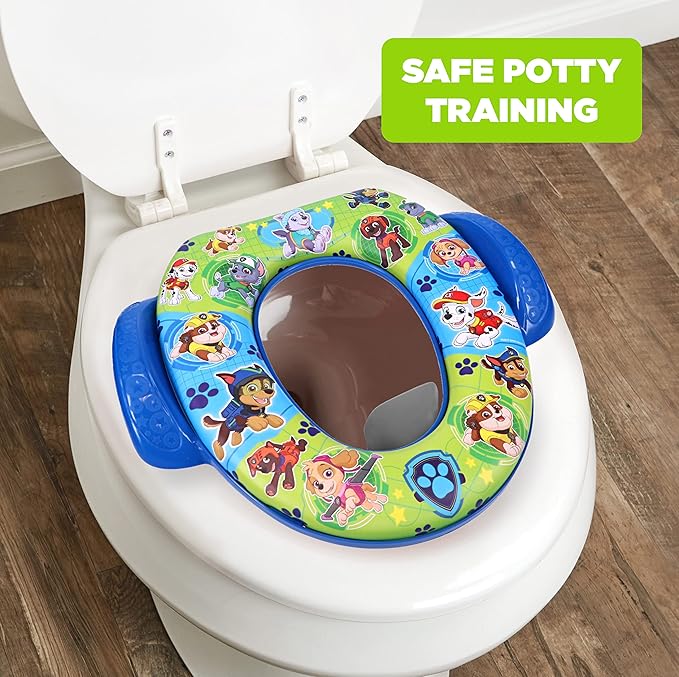 Nickelodeon PAW Patrol "Mission Paw" Soft Potty Seat and Potty Training Seat - Soft Cushion, Baby Potty Training, Safe, Easy to Clean