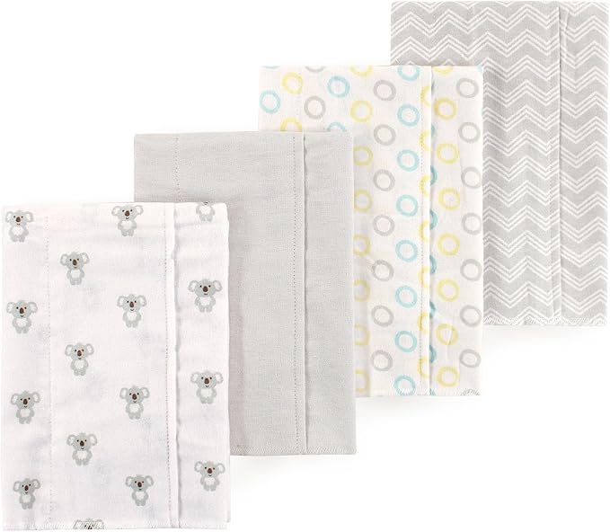 Little Treasure Luvable Friends Flannel Burp Cloths 4pk