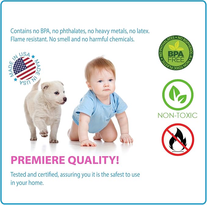 KidKusion Table Cushion | Made in USA | Brown | 12 Foot Edge + 4 Corners | Baby Proof Furniture Edge and Corner Guards