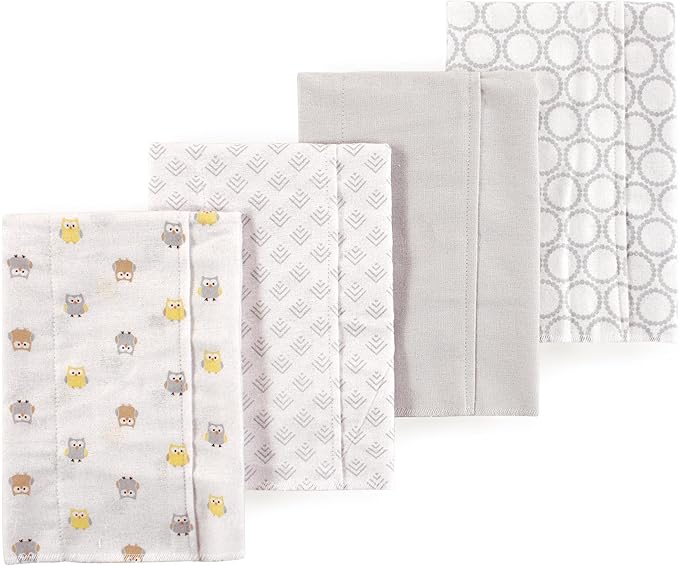 Little Treasure Luvable Friends Flannel Burp Cloths 4pk