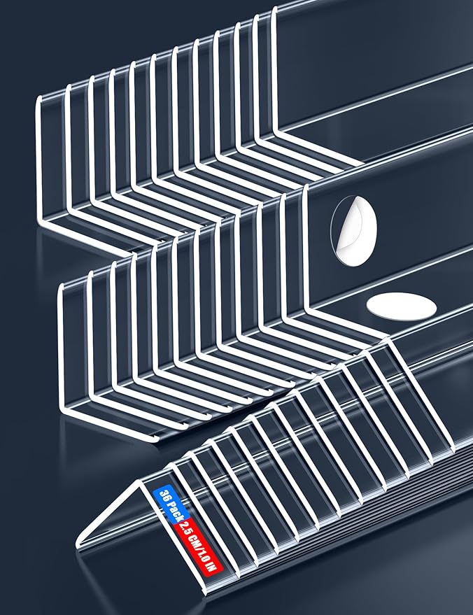 Clear Self-Adhesive Wall Corner Protectors,Corner Guards & Edge Protector for Wall Door Frame Cabinet Baseboard & Door, Table, Stair (2.5x40.6cm/1.0x16in)