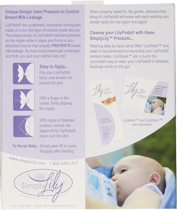 LilyPadz® Reusable Silicone Nursing Pads Double Pair Regular Size