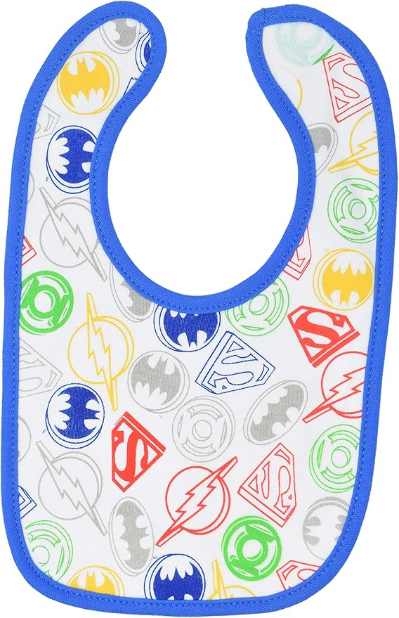 Warner Bros. Justice League Superhero Baby Boys 6 Pack Bibs