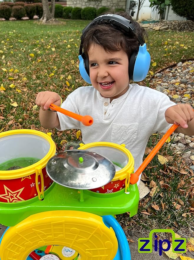 ZIPZ Baby & Toddler Earmuffs - ANSI-Certified Noise Protection, Audiologist-Recommended, Interchangeable Shells (0-4 Yrs)