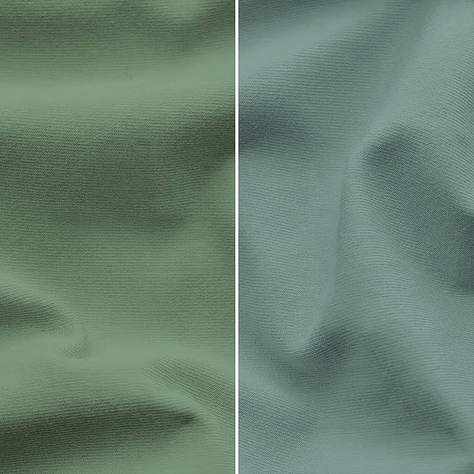 Plush Organic Changing Pad Covers Boy, Girl - GOTS 100% Certified Organic Cotton Changing Table Pad Cover, Baby Nursery Diaper Changing Pad Sheets,Table Contour Pads Liners (Forest Green + Sage Green)