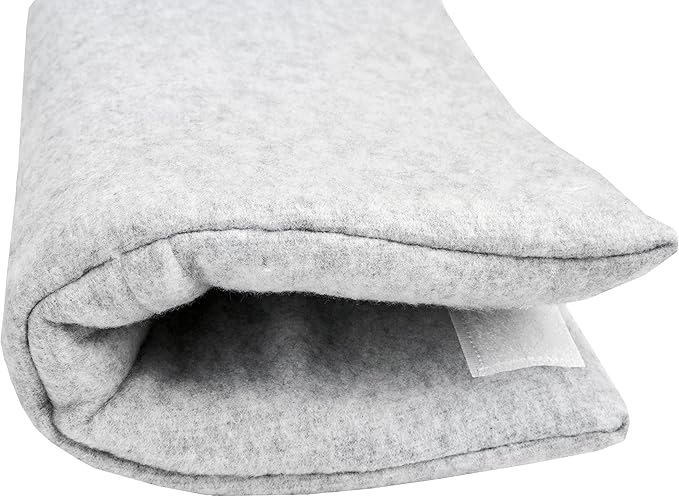 The Breast & Chest Buddy - Seatbelt Cushion for Open Heart Surgery, Mastectomy and Chest Reconstruction Sites - Solid Gray with Heart