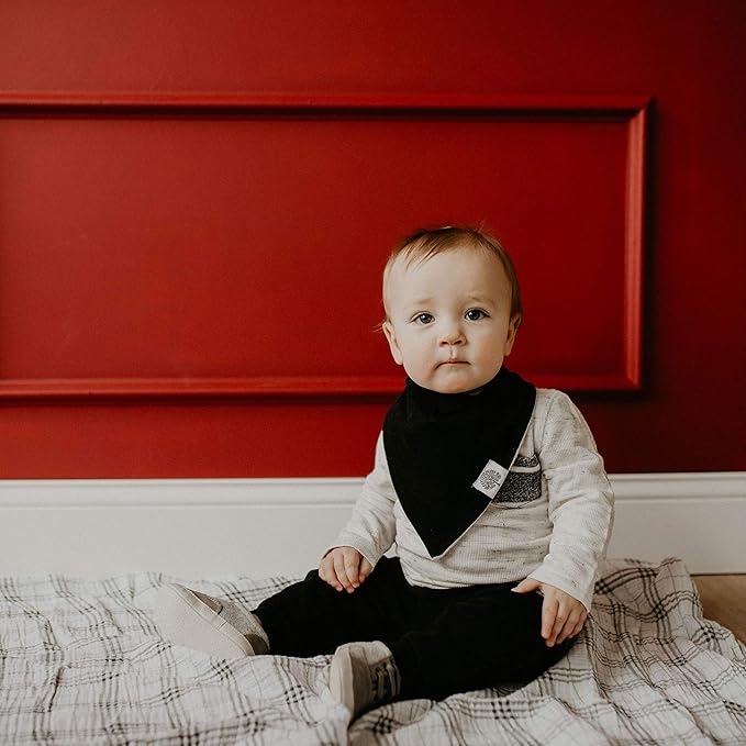 Parker Baby Bandana Drool Bibs for Boys, Girls & Unisex - Soft & Stylish Teething Bibs for Babies
