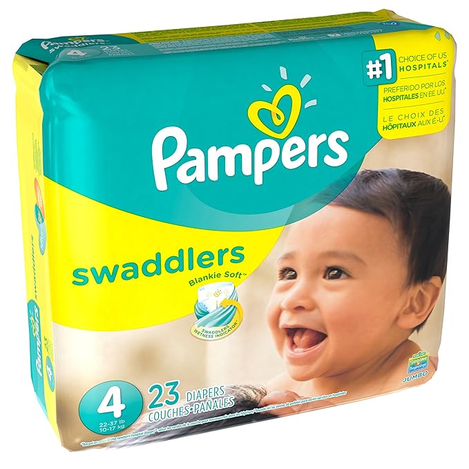 Pampers Swaddlers Diapers Size 4, 23 Count