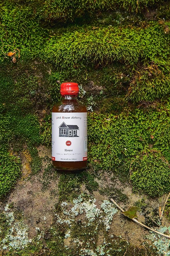 Pink House Alchemy House Bitters - 4 oz bottle of Aromatic and Handcrafted, Made for Cocktails Using All Natural, Botanicals and Fruits (House, 4 OZ)