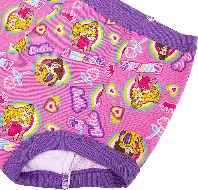 Disney girls Princess Toddler Potty Training Pant and Starter Kit Includes Stickers & Tracking Chart Sizes 2t, 3t, 4t