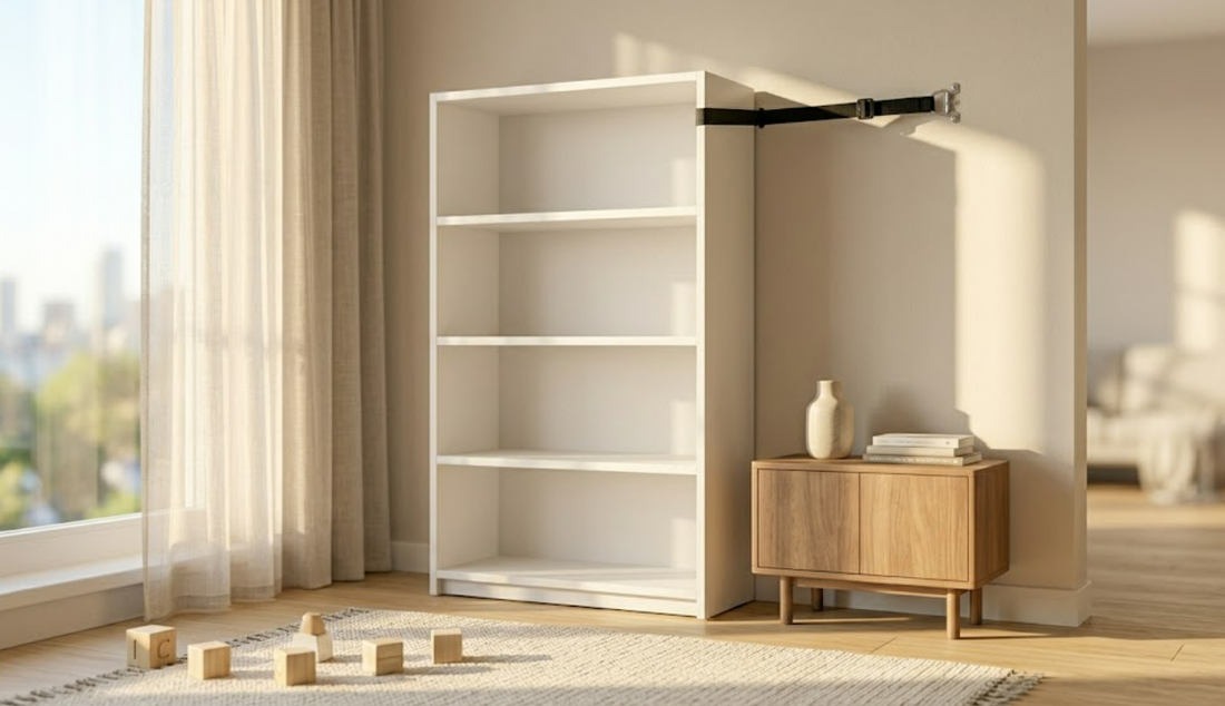Anti-Tip Furniture Straps: Securing Heavy Dressers and TVs from Toddler Climbers