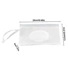 White Baby Wipe Case Travel Holder Keeps Wipes Moist Set of Wet Wipes Holders Cases Diaper Wipe Holders Portable Travel On The Go Refillable Dispenser Container Wipes and Holders