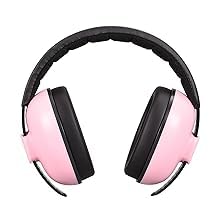 Baby Noise Cancelling Headphones Infant Ear Protection Comfortable Noise Reduction Ear Muffs for Babies Toddler 1 Months to 2 Years, Pink