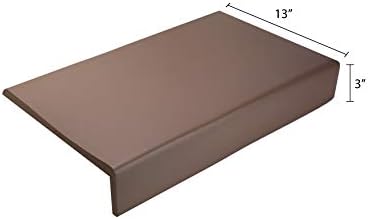 Kidkusion Soft Seat Edge Cushion | Made in USA | 108" | Brown | Fireplace Safety Cushion | Hearth Pad