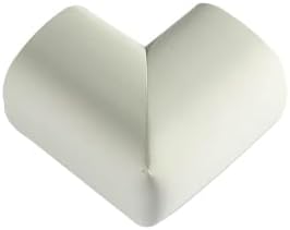 WONDERLAND Soft Rubber Foam Corner Protector Guards for Baby, Furniture Corner Guard, Edge Safety Bumpers, 3M Adhesive Pre-Taped (White/Brown, 10 Corners) (White)