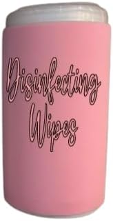 Rose Gold Script Decorative Cleaning Wipe Covers (Pink, Small)
