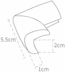 WONDERLAND Soft Rubber Foam Corner Protector Guards for Baby, Furniture Corner Guard, Edge Safety Bumpers, 3M Adhesive Pre-Taped (White/Brown, 10 Large Corners) (Coffee Brown)