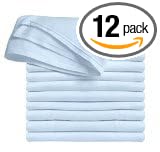 Clips N Grips® Birdseye Flatfold Cloth Diapers, 12 Count (Baby Blue)