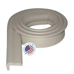Kidkusion Jumbo Edge Cushion | Taupe | 6ft | Made in The USA