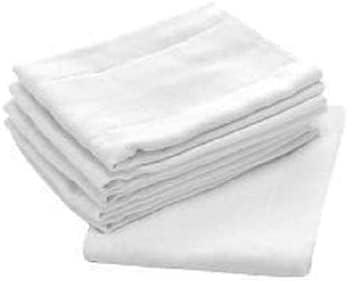Premium 100% Cotton Cloth Diapers for Baby, 36 Pack Reusable, Machine Wash, Multipurpose Flat Fold Unisex Cloth Diaper