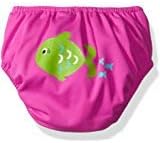 KIKO & MAX Baby Girls' Infant Three-Pack Absorbant Reusable Swim Diaper