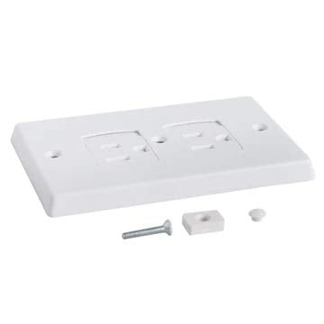 (2-Pack) Safety Outlet Cover by KinderGard,Self-Closing Electrical Socket Protector for Baby Child Proofing,Safety,Toddlers,Protection, DIY, Easy Installation Works with Existing Outlets(Bulk Packed)