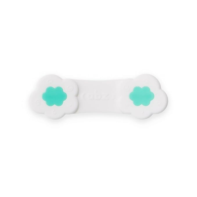 ABZ Pin Free Cloth Diaper Fasteners for Prefolds, Pre-Flats or Flat Diapers - 4 Pack - Turquoise