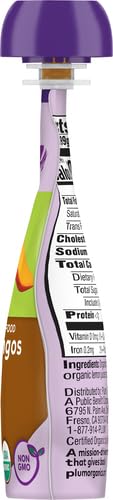 Plum Organics Stage 1 Organic Baby Food - Just Mangos - 3.5 oz Pouch - Organic Baby Food Pouch (Pack of 4)