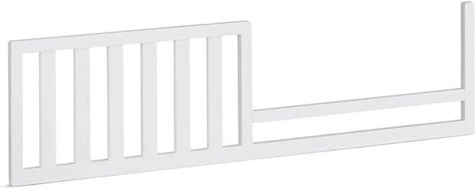 Toddler Bed Safety Guard Rail for Dolce Babi Convertible Cribs - Solid Wood Rail for Convertible Crib to Toddler Bed Conversion - Safety Bed Rail for Children (Pearl)