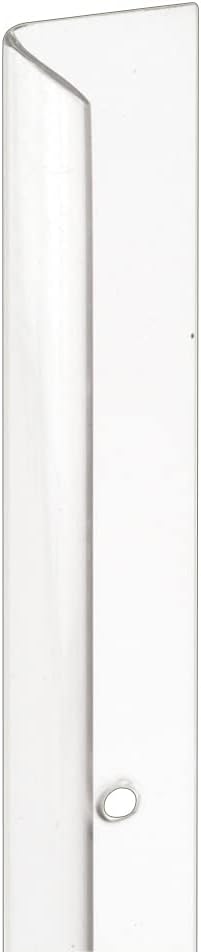 Prime-Line U 10075 Corner Shield, 1-1/8 In. by 96 In. with Holes and Screws, Clear (Single Pack)