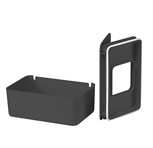 Baby Wipe Holder, Keeps Diaper Wipes Fresh, Easy Open & Close Wipe Container (Black)