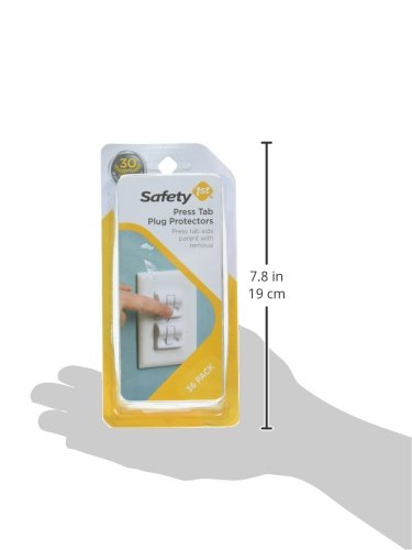 Safety 1st Press Tab Plug Protectors 36 Count (Pack of 4)
