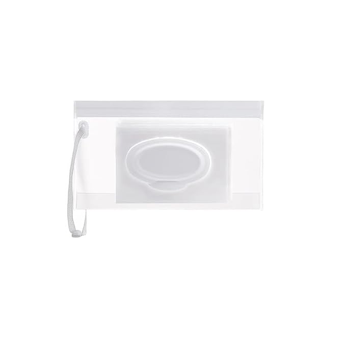 1/3Pcs Refillable Reusable Wet Tissue Holder Baby Wipes Pouch Dispenser Container Bag for Travel Stroller (3Pcs)