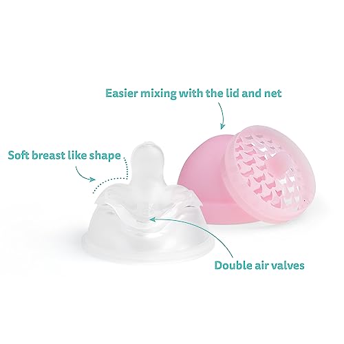 Herobility Double Anti-Colic Baby Bottle – 5 fl oz /140ml with Small Size Teats - Bundle