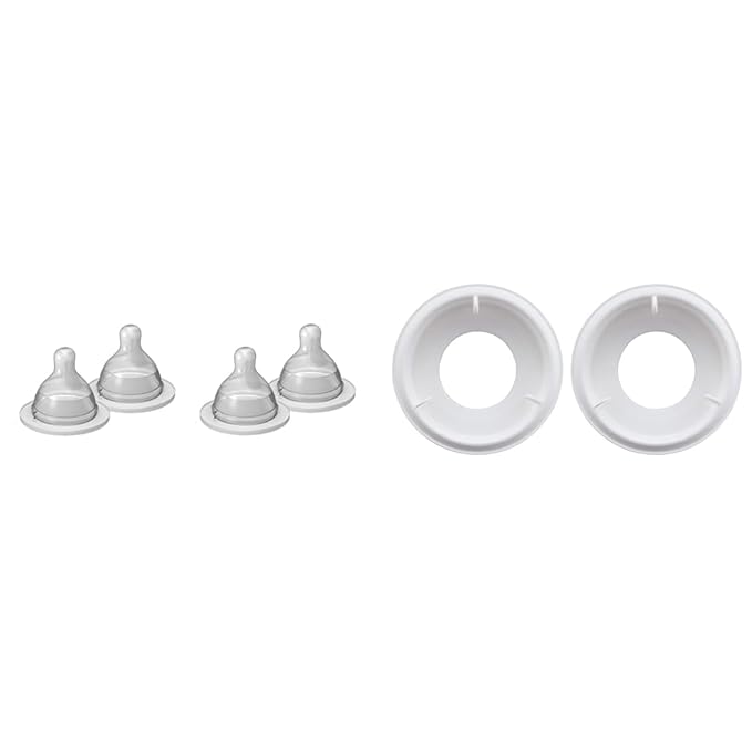 MAM Bottle Nipples Extra Slow Flow Nipple Size 0, for Newborn Babies and Older & Easy Start Anti Colic Bottle Valve Replacement,2 Count (Pack of 1)