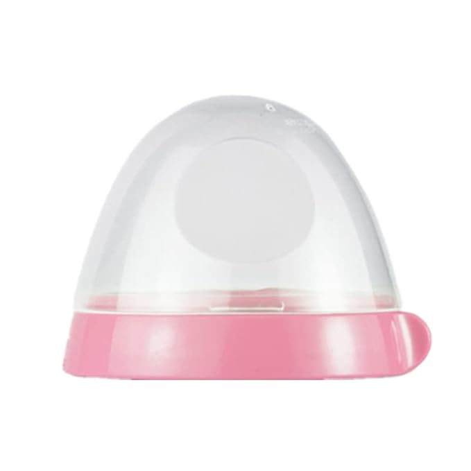 Baby Bottle Caps and Collars Rings Compatible for Comotomo Feeding Bottles,2 Count,Pink