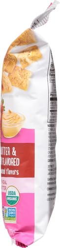 Earth's Best Organic Kids Snacks, Sesame Street Toddler Snacks, Organic PB&J Bites for Toddlers 2 Years and Older, Peanut Butter and Strawberry Flavored with Other Natural Flavors, 3 oz Bag