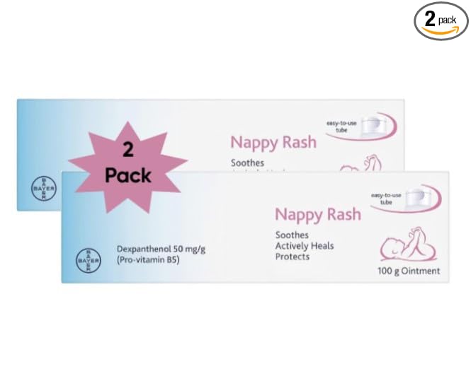 Nappy (Diaper) Care Ointment 5% percentage, 100g (Pack of 2)