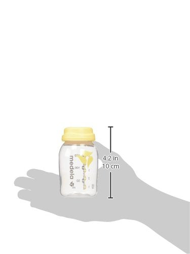 Medla Breast Milk Collection and Storage Bottles with Solid Lids - 5oz-150mL Breastmilk Container, Compatible with Medela Breast Pumps and Made Without BPA, 6 Count (Pack of 2)