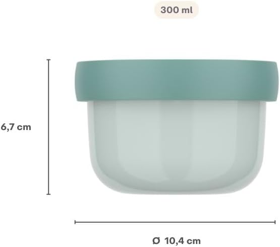 Mepal - Fruitbox Campus - Snack box for kids - Dishwasher and microwave safe - BPA free - 300 ml - Wild Horse