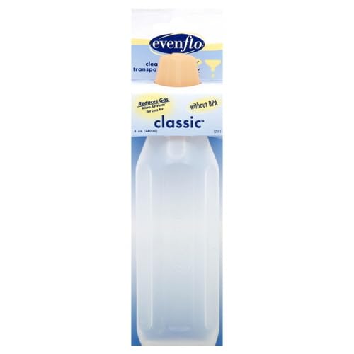 Evenflo Classic Clear Bottle without BPA, 8 Ounce