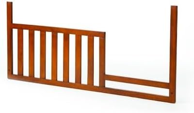Toddler Bed Safety Guard Rail for Munire & Echelon Convertible Cribs - Solid Wood Rail for Convertible Crib to Toddler Bed Conversion - Safety Bed Rail for Children (Classic Chestnut)