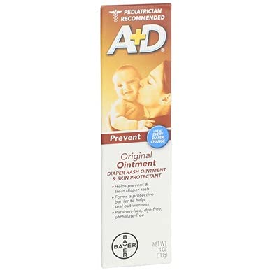A&D Diaper Rash Ointment Skin Protectant Original - 4 oz, Pack of 4