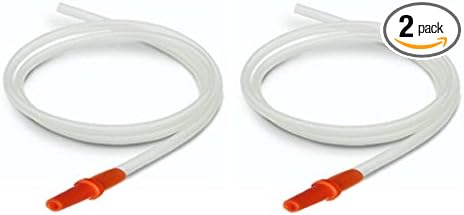 Replacement Tubing for Hygeia EnJoye Breastpump, 2 Tubes/Pack in Retail Factory Sealed Package; Can Replace Hygeia Tubing with Connectors; Made by Maymom