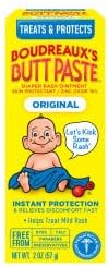 Boudreaux’s Butt Paste Diaper Rash Ointment, Baby Rash Cream Skin Protectant, Fast Relief for Diaper Rash, Soothing Barrier Cream, Original, 2 Ounce Tube (Pack of 6)