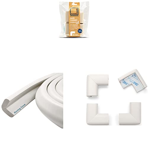 6ft Edge 4 Corners - Bundle & Save - RovingCove HeftyFit Edge Corner Guards, Oyster White
