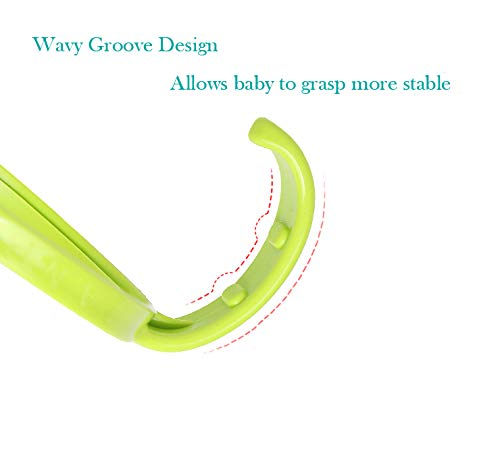 Bottle Handles Grip Compatible for Comotomo Baby Feeding Bottle (2 Count, Pink)