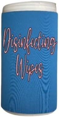 Rose Gold Script Decorative Cleaning Wipe Covers (Teal, Small)