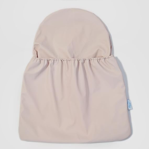 Nibble and Rest Highchair Handy Pocket Pouch, Compatible with IKEA Antilop Highchair, High Chair Accessories, Wipeable and Waterproof Material, One Large Pouch with an Internal Zip Pocket-(Blush)