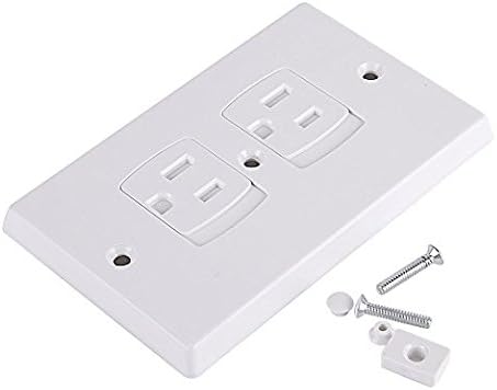 Baby Outlet Covers, Universal Self-Closing Electrical Outlet Cover, Extra Safe Child Safety Guards Wall Socket Plug, Flame Retardant ABS, BPA-Free, Hardware Included